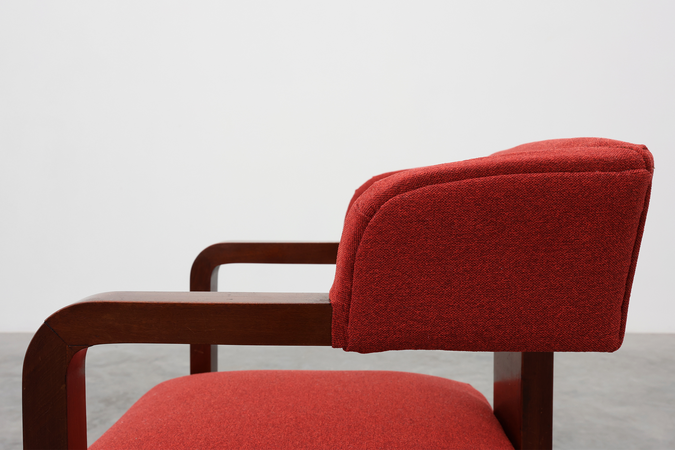 Ensemble of Two Art Deco Chairs with Matching Stool, Belgium ca. 1920 thumbnail